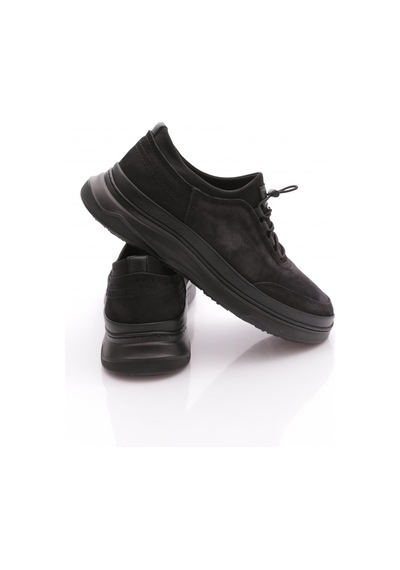 Dgn 2270 Erkek Comfort Ayakkabi Siyah Havlu Nubuk Siyah Strech