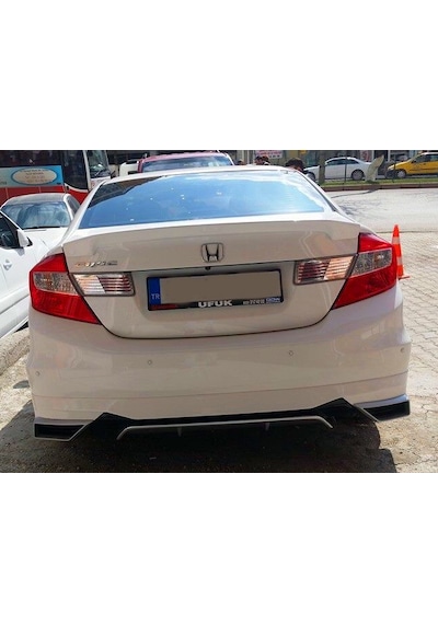 Honda Civic Diffizörlü Arka Tampon Eki