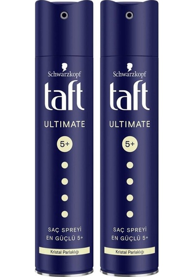 Taft Ultimate 5+ En Güçlü Tutuş Saç Spreyi 2 x 250 ML