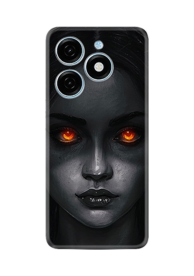 Tecno Spark Go 2024 Kılıf Desenli Silikon Platinium Series Dark Woman 1887