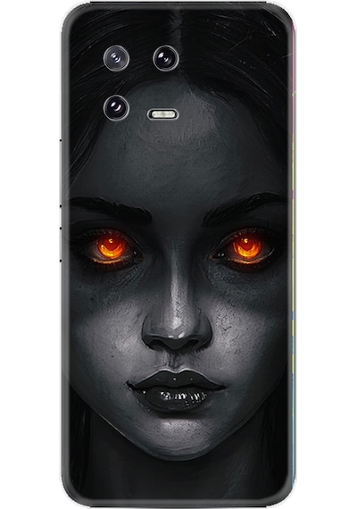 Xiaomi 13 Kılıf Resimli Desenli Silikon Platinium Series Dark Woman 1887