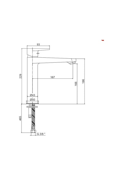 Eca Dalia 102188117 Orta Boy Tip Lavabo Bataryası