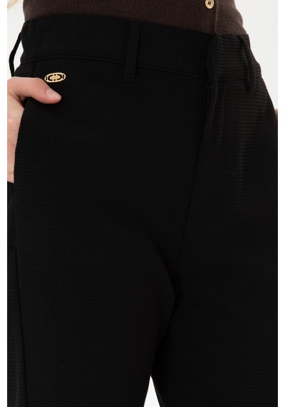 U.S. Polo Assn. Kadın Siyah Carrot High Fit Kanvas Pantolon 50316902-VR046 U.S. Polo Assn. Kadın Siyah Carrot High Fit Kanvas Pantolon 50316902-VR046