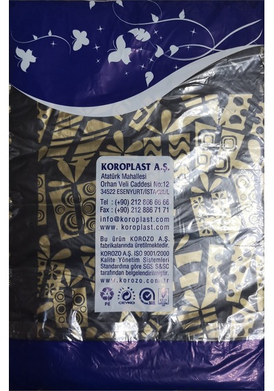 Pk Baskılı Mini Boy Hışır Poşet 20X30Cm 100 Adet