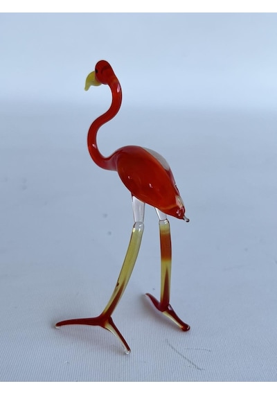 El Yapımı Murano Cam Flamingo Biblo A35