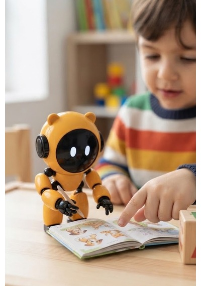 40 Dil Bilen Konuşan Yapay Zeka Destekli Akıllı Eğitici Robot Arkadaş, Çocuk Gelişim Ve Dil Öğrenme Robotu Sesli Ve Etkileşimli