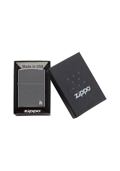 Zippo Flame Dizayn Çakmak - Gray Dusk Gri