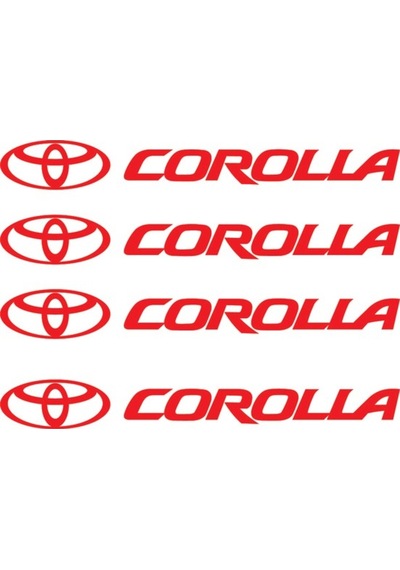 Toyota Corolla Kapı Kolu Sticker 8 Adet Yapıştırma