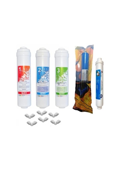 Su Arıtma Cihazı 5li Filtre Seti. Kapalı Kasalar İçin Filtre
