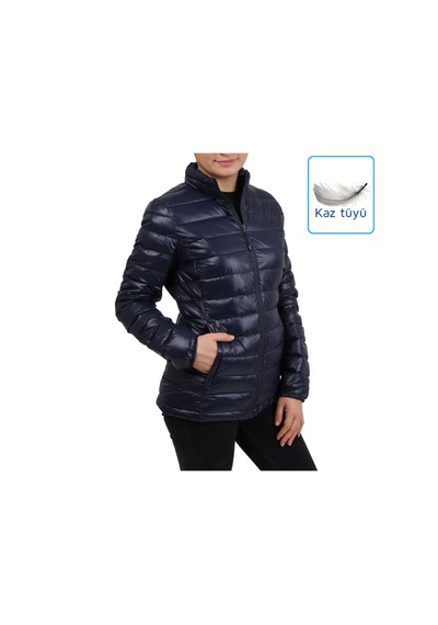 Icepeak Lacivert Kadın Outdoor Montu 53212 815 390 Virpa Jacket