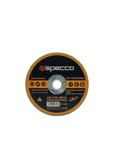 Specco Sp-1220 75x1x9.5 Mm Metal Ve Paslanmaz Çelik Inox Kesici Taş 10'lu Paket