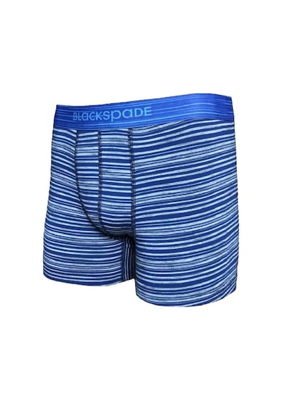 Blackspade Erkek Pamuklu Boxer - Çizgili Mavi