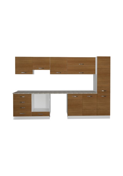 Decoraktiv Elite 325yq Ankastre Fırın Modüllü Mdf Hazır Mutfak Dolabı - Tezgah Dahil - Naturel Ceviz Decoraktiv Elite 325yq Ankastre Fırın Modüllü Mdf Hazır Mutfak Dolabı - Tezgah Dahil - Naturel Ceviz