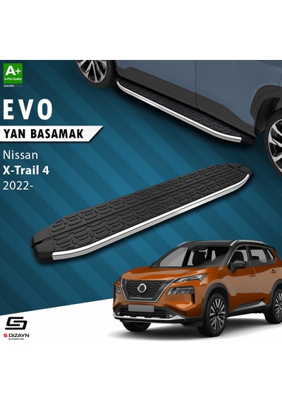 S-dizayn Nissan X-trail T33 Evo Krom Yan Basamak 183 Cm 2022 Üzeri