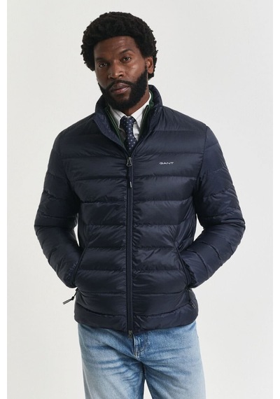Gant Erkek Regular Fit Dik Yaka Kapitoneli Şişme Mont - Lacivert Evenıng Blue