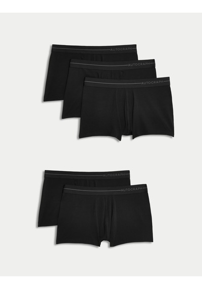 Marks & Spencer 5'li Regular Fit Hipster Külot Seti T14006123a Siyah