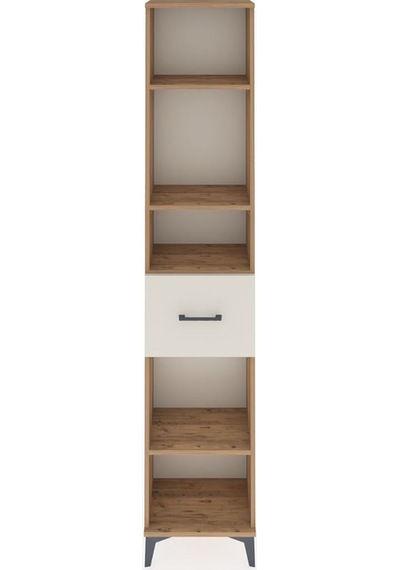 Arges Dolap 4 Raflı Tek Çekmeceli 44x30x221 Çam-aytaşı Çam