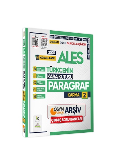 2025 Ales Kara Kutu Ösym Çıkmış Soru Bankası Sözel 5li Altın Set Konu Özetli Video/pdf Çözümlü