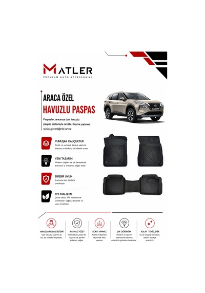 Nissan X-trail 2026 Model 4d Ekstra Havuzlu Paspas