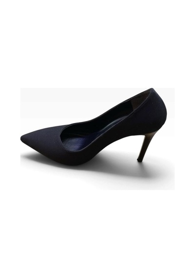 Ayem Kadın İnce Topuk Stiletto Siyah Saten - 940718581 Siyah Saten