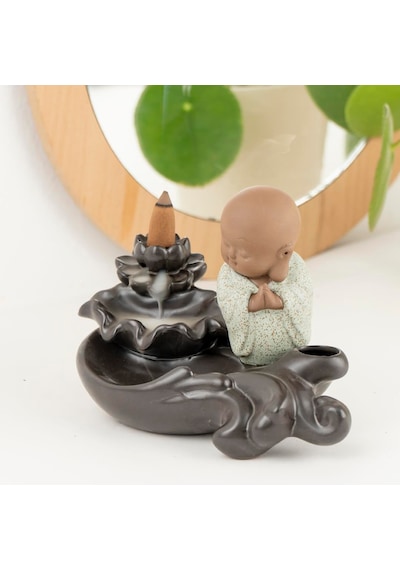 Zen Buddha Temalı Geri Akışlı Tütsülük