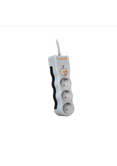 Powersurge Tsk19009 1050 Joules 3'lü Beyaz /1.5m Kablolu Akım Korumalı Priz 1,5 m