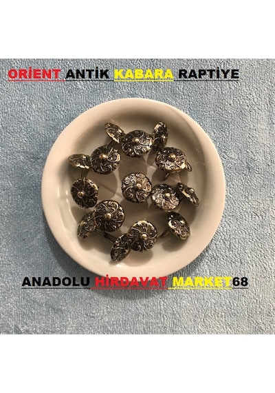 Kabara Raptiye Koltuk Çivisi Renk Antik Bakır Çapı:18 MM 10Adet N11.47068