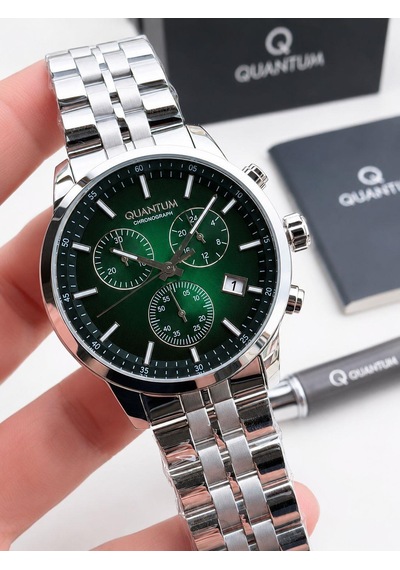 Quantum 10 Atm Suya Dayanıklı+ Bileklik Hediyeli Komple Çelik Erkek Kol Saati Vs.blkt.1040 Gümüş