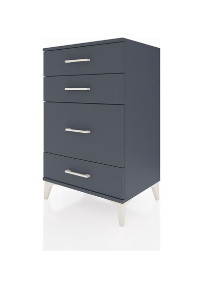 Hyperion Komodin 4 Çekmeceli 60x44x96 Antrasit-antrasit Antrasit
