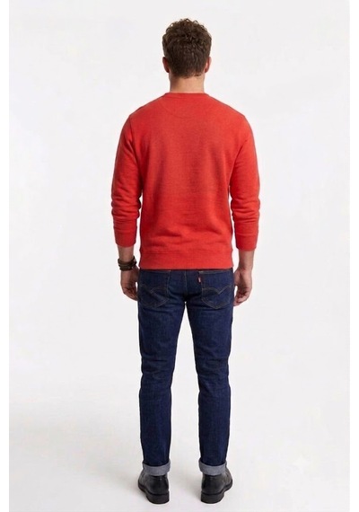 Levi's Pamuk Graphic Erkek Bisiklet Yaka Sweatshirt Açık Kırmızı