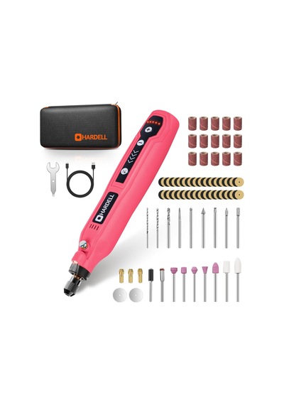 Tr Mini Akülü Döner Alet, 5 Vitesli 3,7 V Şarj Edilebilir Kit, 61 Aksesuar, Usb Şarj Aleti, Zımparalama, Parlatma,