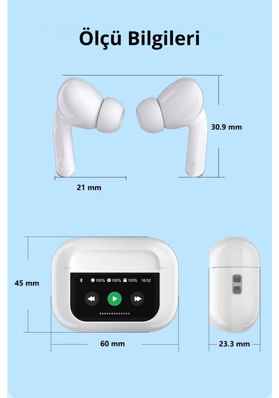 Wearfitpro A11 Pro Anc Enc Dokunmatik Ekranlı Bluetooth Kulaklık