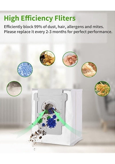 İrobot Roomba J7 J7+ Uyumlu Toz Torbası 2 Adet Combo Modeline Uymaz