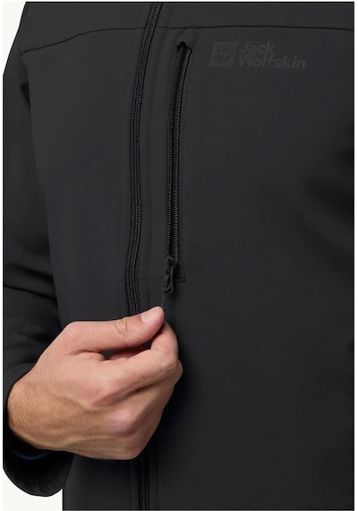 Jack Wolfskin Whırlwınd Men A62521-softshell Black Erkek Mont Siyah