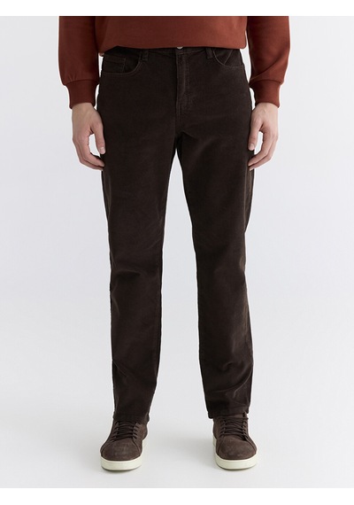 Lcwaıkıkı Classic Kahverengi Standart Kalıp Kadife Erkek Chino Pantolon