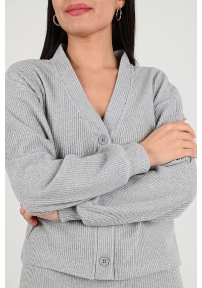 Koza Butik Kadın Örme Hırkalı Takım 3975-24 001