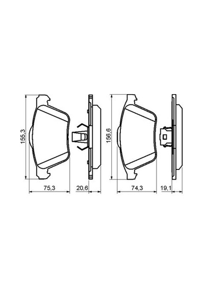 Volvo Xc90 2.4 D5 2003-2015 Bosch Ön Balata Netpar4159