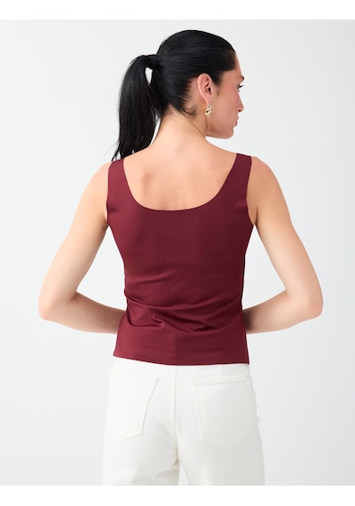 Jimmy Key Bordo Kare Yaka Dar Kesim Askılı Atlet 6ww018430562