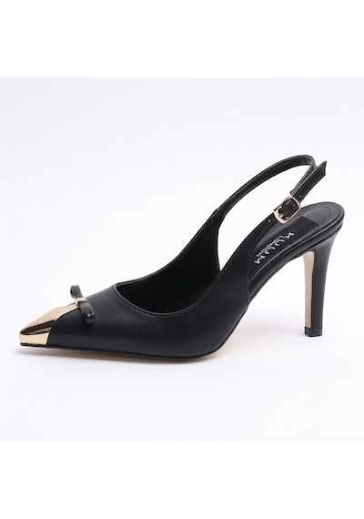 Kuum London K145-25882 Siyah Vip Exclus 7 Cm Kadın Ayakkabı