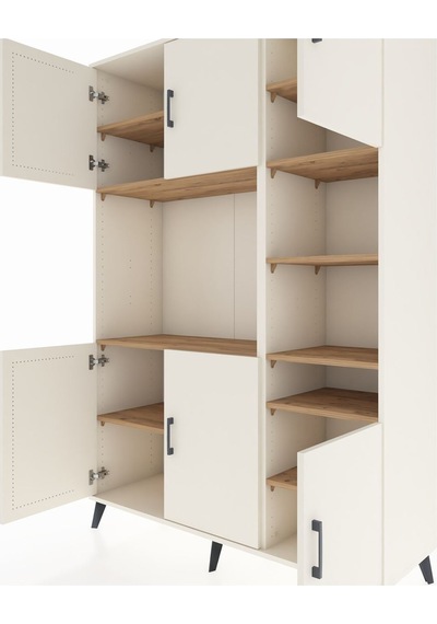 Hyperion Dolap 10 Raflı 6 Kapaklı 132x44x195 Aytaşı-aytaşı/çam Aytaşı Hyperion Dolap 10 Raflı 6 Kapaklı 132x44x195 Aytaşı-aytaşı/çam Aytaşı