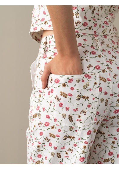 Xint Pembe Oversize Pamuklu Pantolon 201139