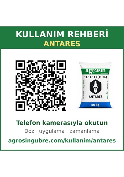Agrosin Antares 11.11.11 + 11 So3 Organomineral Granül Gübre 50 Kg