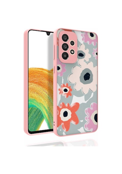 Zore Galaxy Uyumlu A33 5g Kılıf Desenli Kamera Korumalı Parlak Nora Kapak - No5 No5