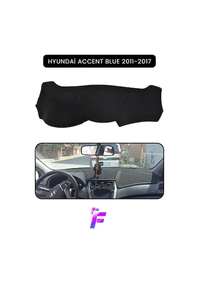 Hyundai Accent Blue 2011-2017 Torpido Örtüsü Güneşten Korur Kolay Montaj Tam Uyum Tc42