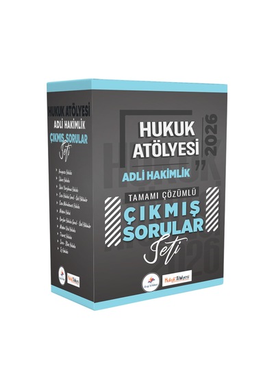 2026 Hukuk Atölyesi Adli Hakimlik Tamamı Çözümlü Orijinal Çıkmış Sorular Seti - 853367851