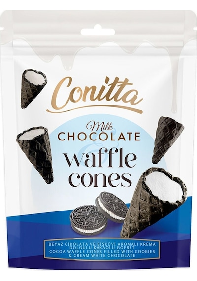 Conitta Beyaz Çikolata Ve Kakaolu Gofret 80 Gr. 1 Paket