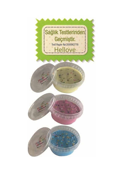 Hayvanlı Slime Mavi Pembe Sarı 3 Kutu Ele Yapışmayan Slaym Pofuduk Sılaym Oyun Jeli