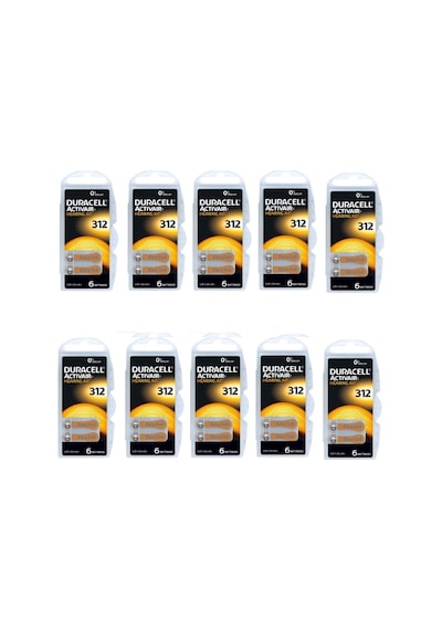 Duracell Activair PR41 312 Numara Pili 6 x 10'lu