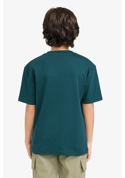 Defacto Erkek Çocuk Oversize Geniş Kalıp Bisiklet Yaka Slogan Baskılı Kısa Kollu Tişört G6485a826smgn465 Yeşil-gn465