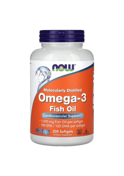 Now Foods Omega-3 Fish Oils Epa Dha 200 Softgels